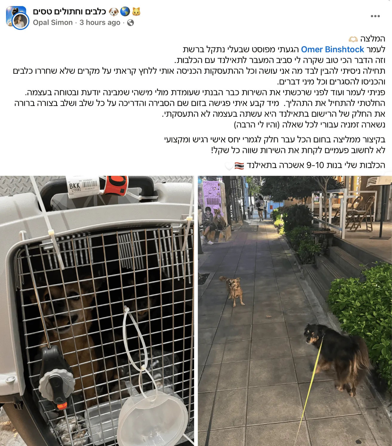 המלצה של אופל סימון על הטסת בוטן ופקאן לבנגקוק